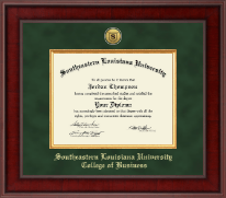 Southeastern Louisiana University diploma frame - Presidential Gold Engraved Diploma Frame in Jefferson
