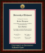 University of Richmond diploma frame - Gold Engraved Medallion Diploma Frame in Murano