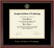 Georgia Institute of Technology diploma frame - Gold Embossed Diploma Frame in Fidelitas