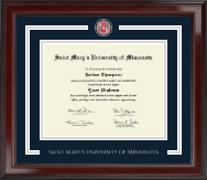 Saint Mary's University of Minnesota diploma frame - Showcase Edition Diploma Frame in Encore