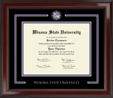 Winona State University diploma frame - Showcase Edition Diploma Frame in Encore