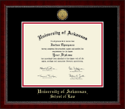 University of Arkansas diploma frame - Gold Engraved Medallion Diploma Frame in Sutton