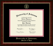 University of Arkansas diploma frame - Gold Embossed Diploma Frame in Murano