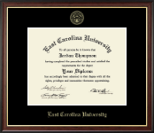 East Carolina University diploma frame - Gold Embossed Diploma Frame in Studio Gold