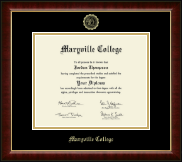 Maryville College Gold Embossed Diploma Frame in Murano