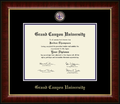 Grand Canyon University diploma frame - Masterpiece Medallion Diploma Frame in Murano