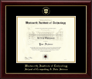 Wentworth Institute of Technology diploma frame - Gold Embossed Diploma Frame in Gallery