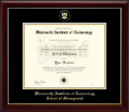 Wentworth Institute of Technology Gold Embossed Diploma Frame in Gallery