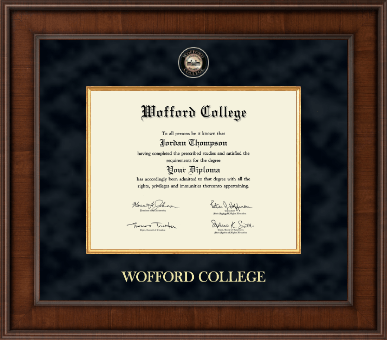 Wofford College diploma frame - Presidential Masterpiece Diploma Frame in Madison