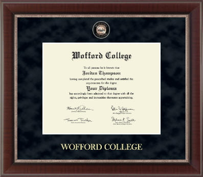 Wofford College diploma frame - Regal Edition Diploma Frame in Chateau