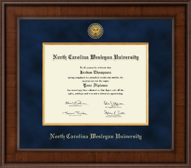 North Carolina Wesleyan University diploma frame - Presidential Gold Engraved Diploma Frame in Madison