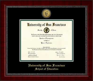 University of San Francisco diploma frame - Gold Engraved Medallion Diploma Frame in Sutton