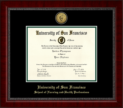 University of San Francisco diploma frame - Gold Engraved Medallion Diploma Frame in Sutton