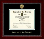 University of San Francisco Gold Engraved Medallion Diploma Frame in Sutton