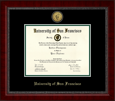 University of San Francisco diploma frame - Gold Engraved Medallion Diploma Frame in Sutton