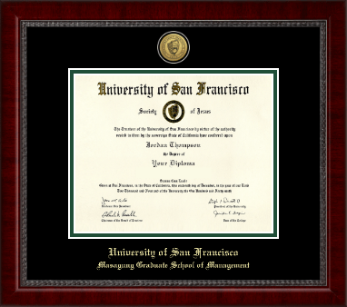 University of San Francisco diploma frame - Gold Engraved Medallion Diploma Frame in Sutton
