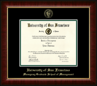 University of San Francisco diploma frame - Gold Embossed Diploma Frame in Murano