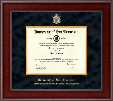 University of San Francisco diploma frame - Presidential Masterpiece Diploma Frame in Jefferson