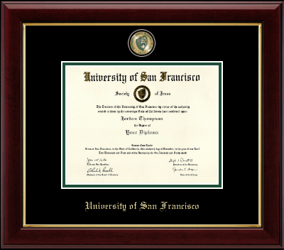 University of San Francisco diploma frame - Masterpiece Medallion Diploma Frame in Gallery