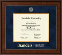 Brandeis University Presidential Masterpiece Diploma Frame in Madison