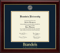 Brandeis University Masterpiece Medallion Diploma Frame in Gallery
