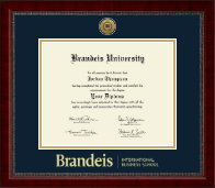 Brandeis University diploma frame - Gold Engraved Medallion Diploma Frame in Sutton