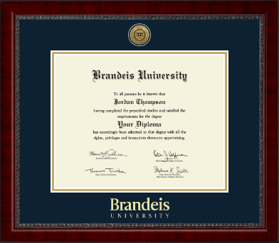 Brandeis University diploma frame - Gold Engraved Medallion Diploma Frame in Sutton