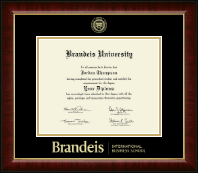 Brandeis University diploma frame - Gold Embossed Diploma Frame in Murano