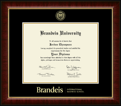 Brandeis University diploma frame - Gold Embossed Diploma Frame in Murano