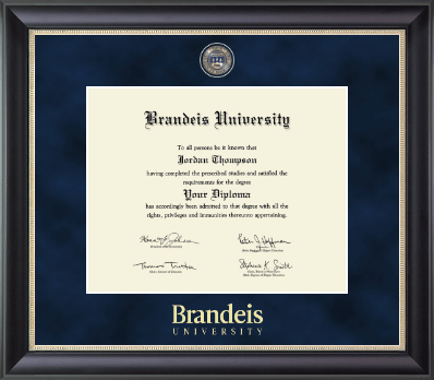 Brandeis University diploma frame - Regal Edition Diploma Frame in Noir