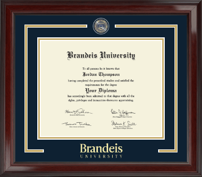 Brandeis University diploma frame - Showcase Edition Diploma Frame in Encore