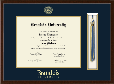 Brandeis University diploma frame - Tassel & Cord Diploma Frame in Delta