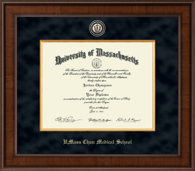 UMass Chan Medical School diploma frame - Presidential Masterpiece Diploma Frame in Madison