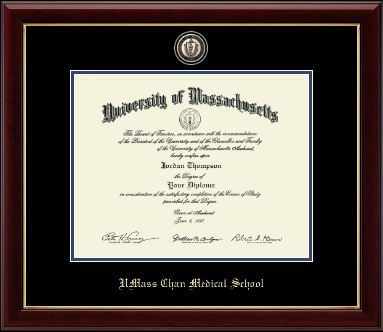 UMass Chan Medical School diploma frame - Masterpiece Medallion Diploma Frame in Gallery