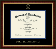 UMass Chan Medical School diploma frame - Gold Embossed Diploma Frame in Murano