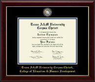 Texas A&M University Corpus Christi diploma frame - Masterpiece Medallion Diploma Frame in Gallery