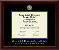 Texas A&M University Corpus Christi diploma frame - Masterpiece Medallion Diploma Frame in Gallery