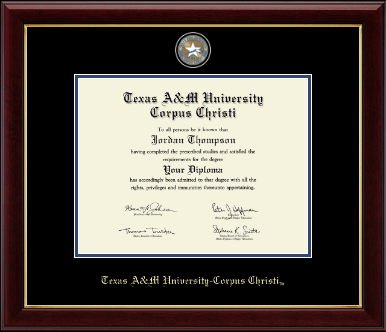 Texas A&M University Corpus Christi diploma frame - Masterpiece Medallion Diploma Frame in Gallery