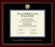 Texas A&M University Corpus Christi diploma frame - Gold Engraved Medallion Diploma Frame in Sutton