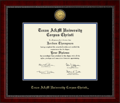 Texas A&M University Corpus Christi diploma frame - Gold Engraved Medallion Diploma Frame in Sutton