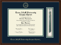 Texas A&M University Corpus Christi diploma frame - Tassel Edition Diploma Frame in Delta