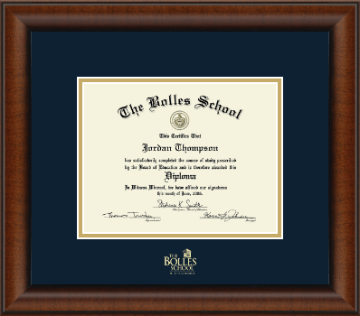 The Bolles School diploma frame - Gold Embossed Diploma Frame in Austin