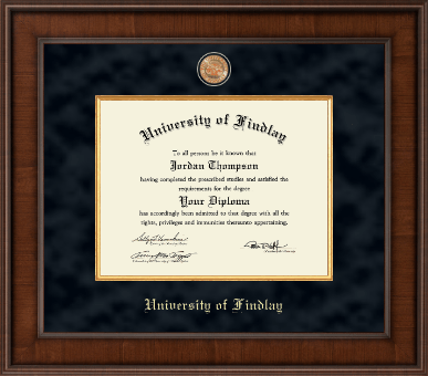 The University of Findlay diploma frame - Presidential Masterpiece Diploma Frame in Madison