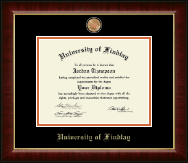 The University of Findlay Masterpiece Medallion Diploma Frame in Murano
