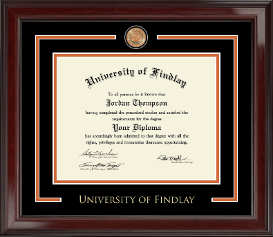 The University of Findlay diploma frame - Showcase Edition Diploma Frame in Encore