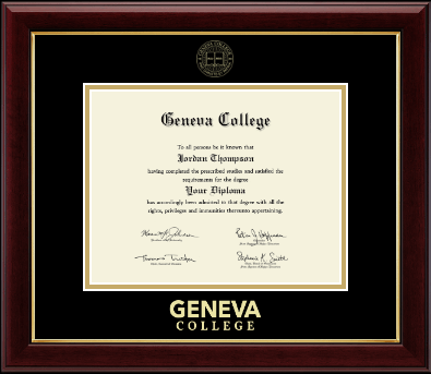 Geneva College diploma frame - Gold Embossed Diploma Frame in Gallery