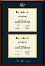 Trine University Double Diploma Frame in Galleria