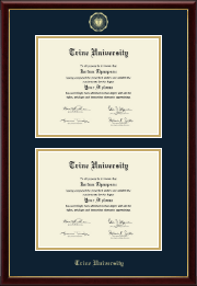 Double Diploma Frame