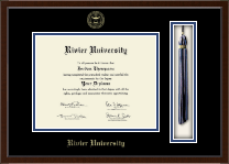 Rivier University Tassel Edition Diploma Frame in Delta