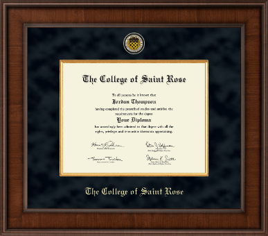 The College of Saint Rose diploma frame - Presidential Masterpiece Diploma Frame in Madison